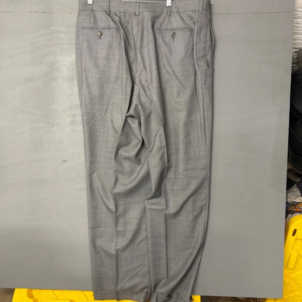 Ermenegildo Zegna Su Misura 15 Milmil‎ 15 Grey Wool 3-Button Suit Italy 56L